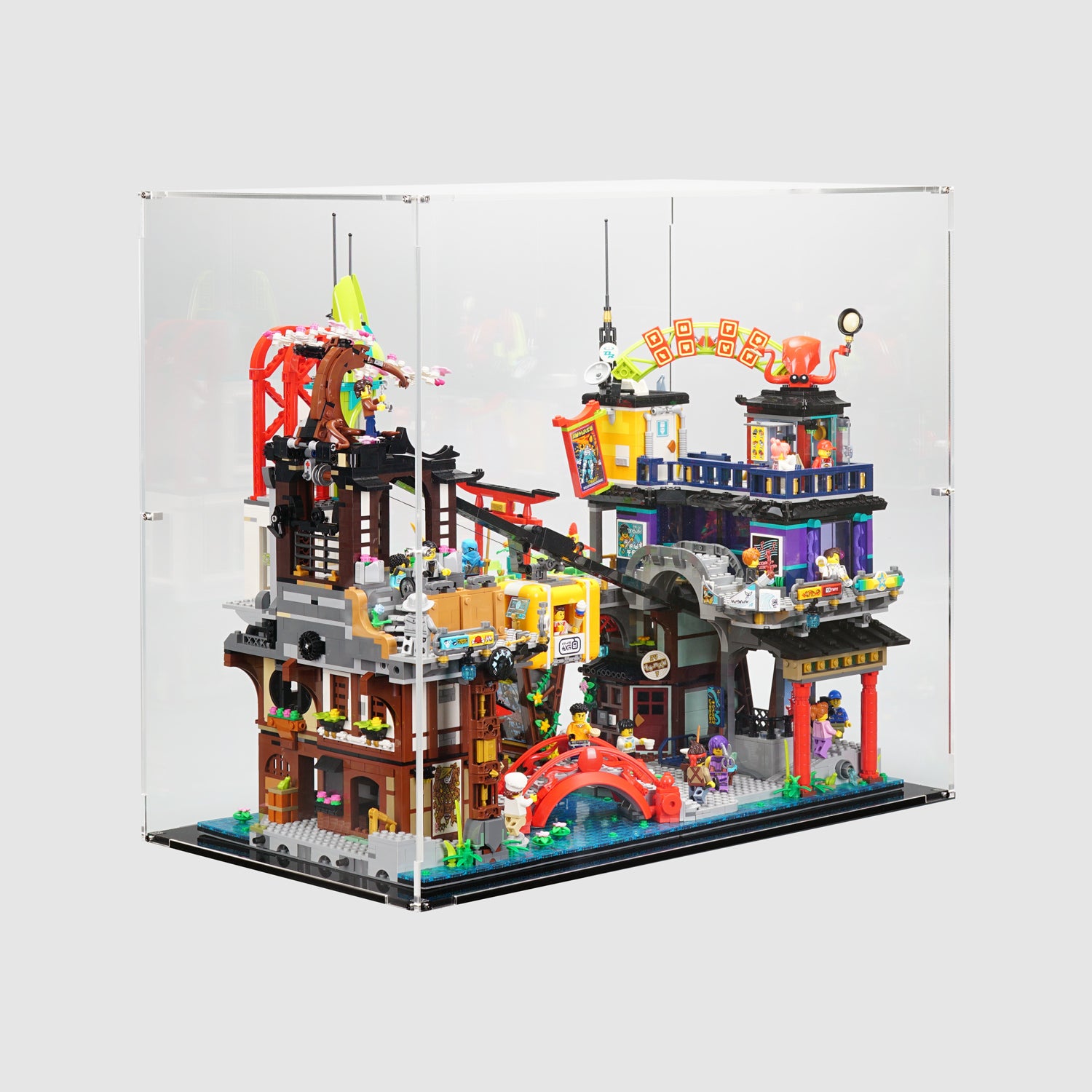 LEGO 71799 NINJAGO® City Markets Display Case | ONBRICK