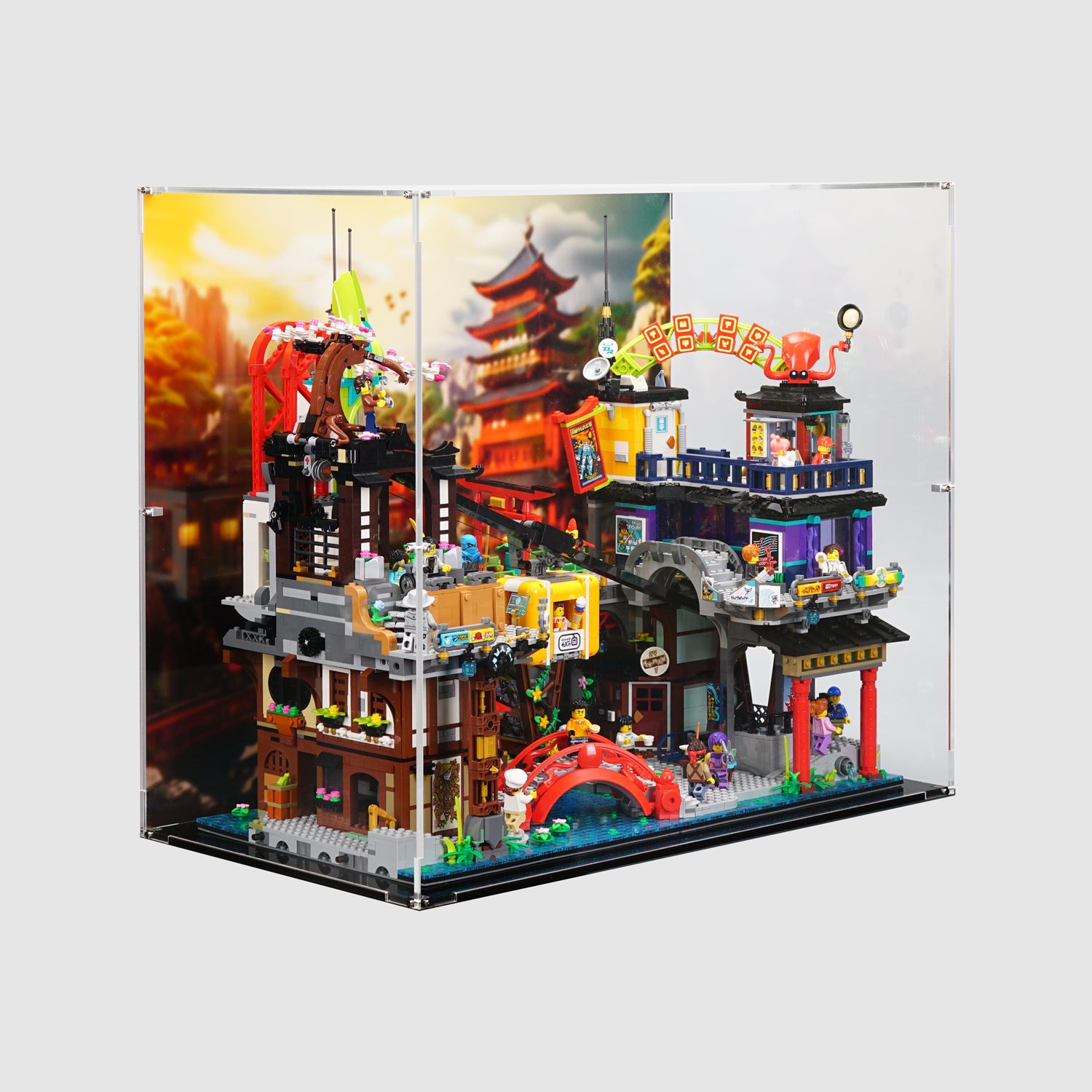 LEGO 71799 NINJAGO® City Markets Display Case | ONBRICK