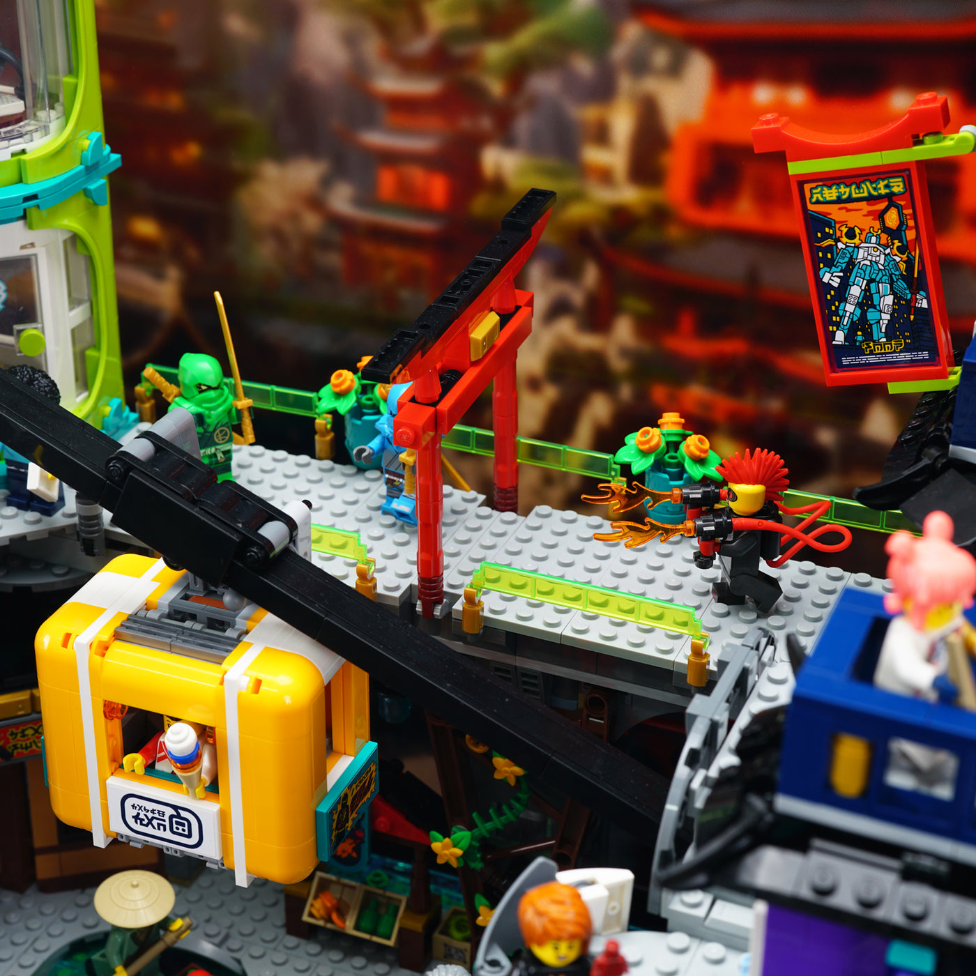 LEGO 71799 NINJAGO® City Markets Display Case | ONBRICK