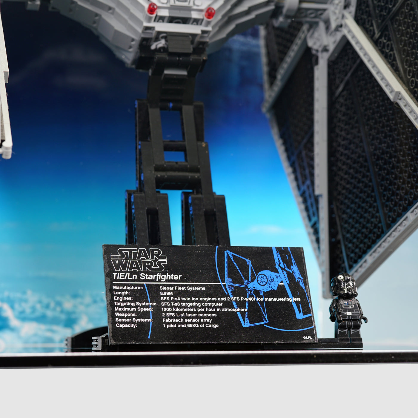 LEGO 75095 UCS TIE Fighter | Acrylic LEGO Display Case | ONBRICK