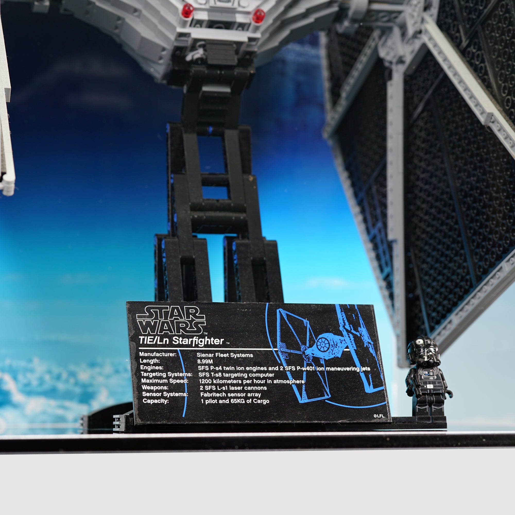 LEGO 75095 UCS TIE Fighter | Acrylic LEGO Display Case | ONBRICK