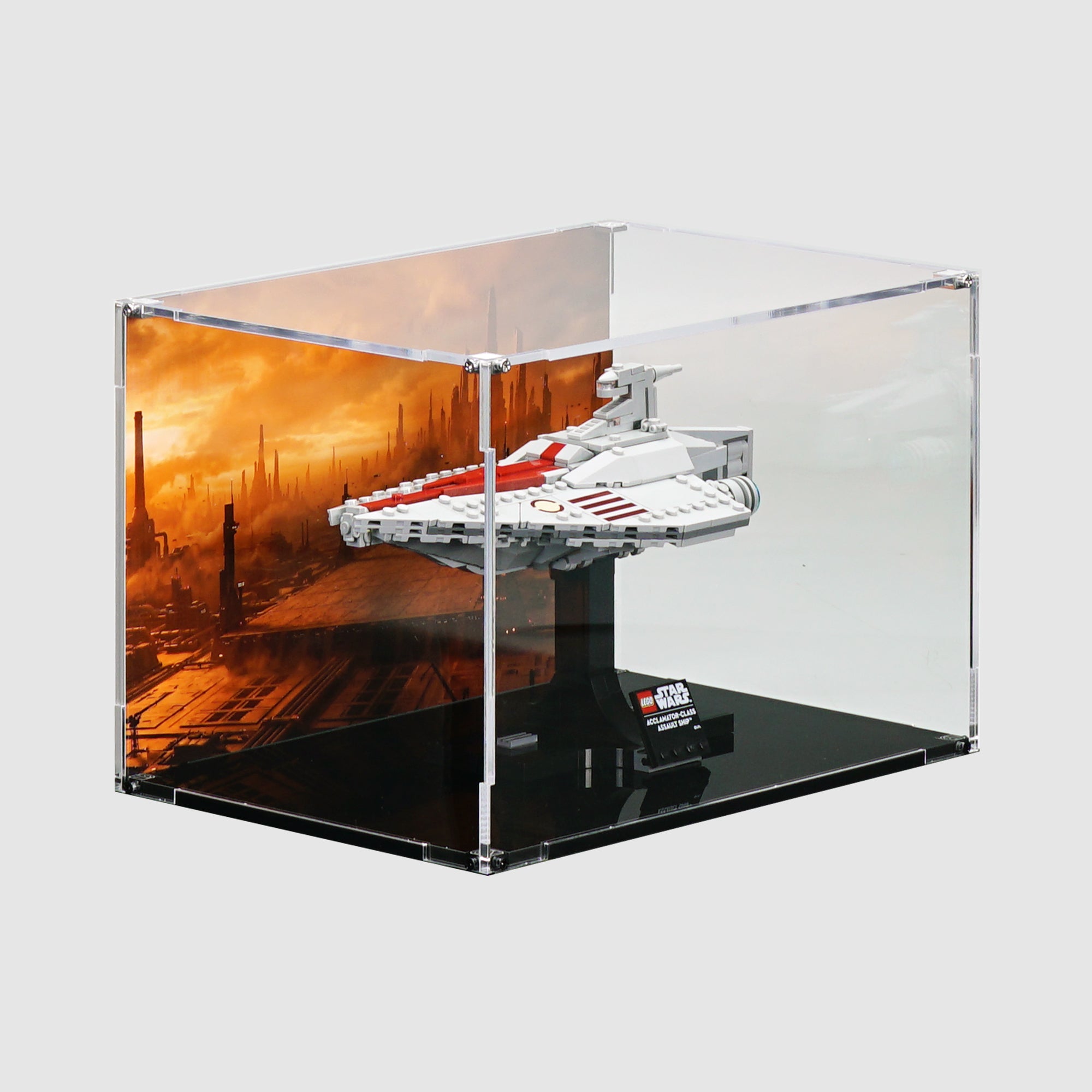 LEGO 75404 Acclamator-Class Assault Ship™ | Acrylic LEGO Display Case | ONBRICK
