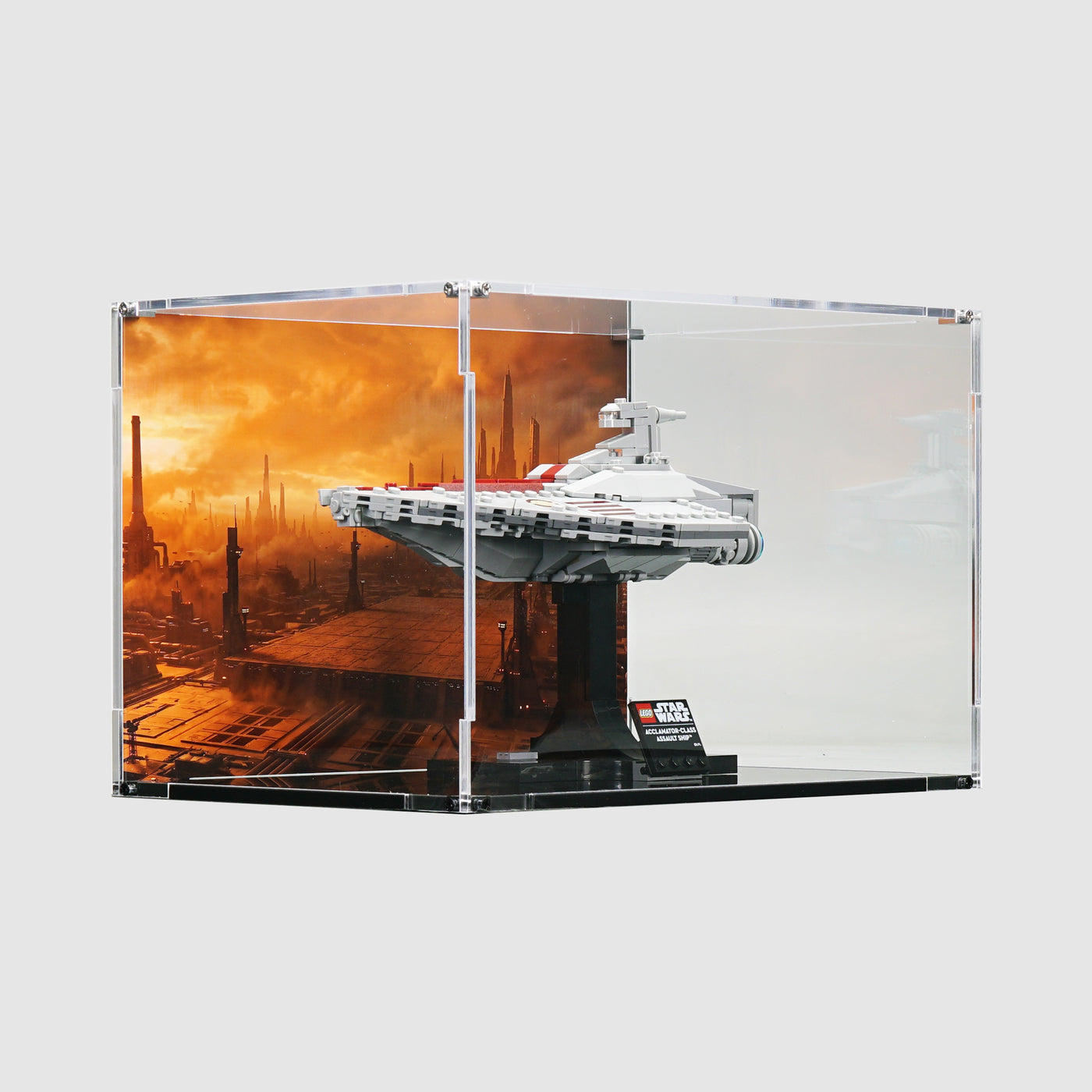 LEGO 75404 Acclamator-Class Assault Ship™ | Acrylic LEGO Display Case | ONBRICK