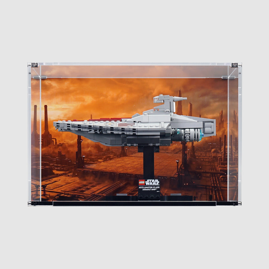 LEGO 75404 Acclamator-Class Assault Ship™ | Acrylic LEGO Display Case | ONBRICK