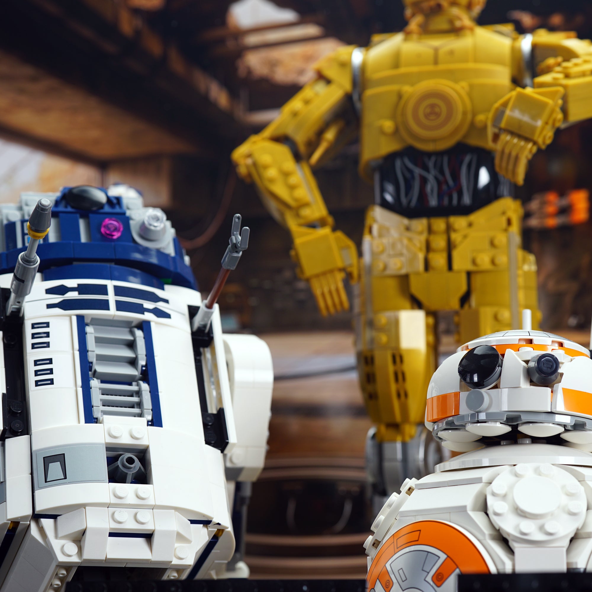 75452 BB-8™ & 75379 R2-D2™ & 75398 C-3PO™ | Acrylic LEGO Display Case | ONBRICK