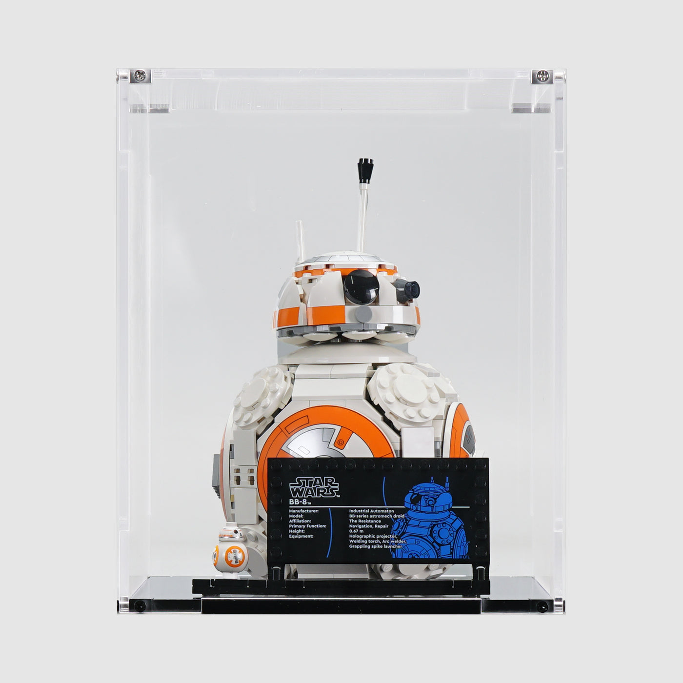 75452 BB-8™ Astromech Droid | Acrylic LEGO Display Case | ONBRICK