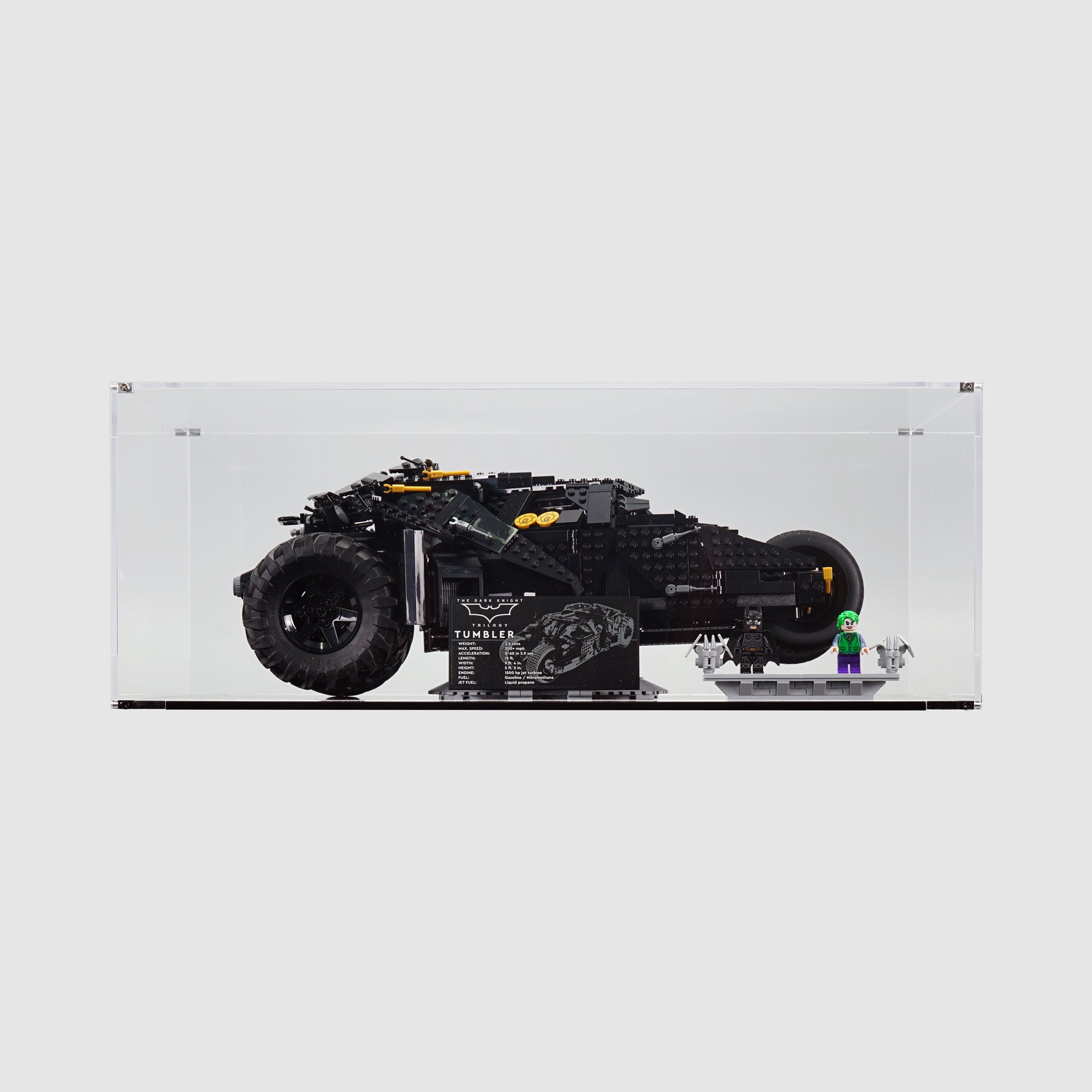 76240 Batmobile™ Tumbler | Acrylic LEGO Display Case | ONBRICK