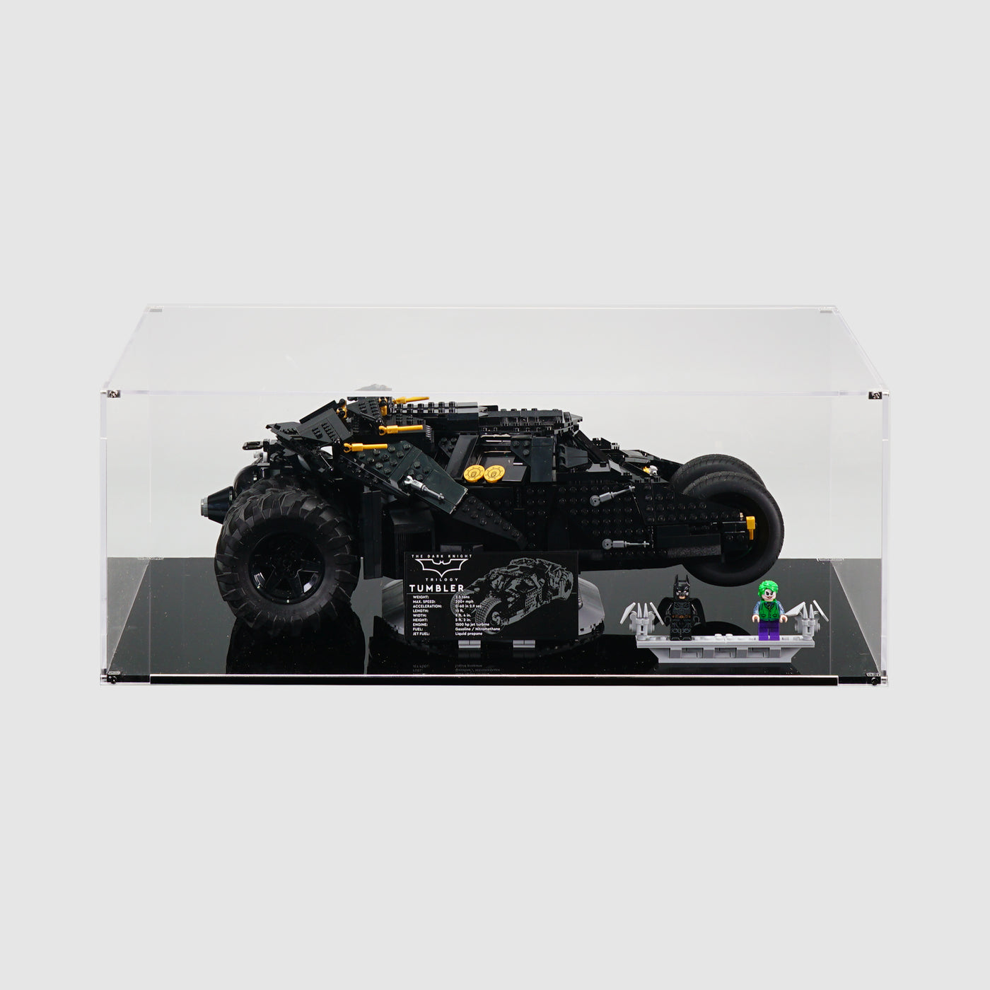 76240 Batmobile™ Tumbler | Acrylic LEGO Display Case | ONBRICK
