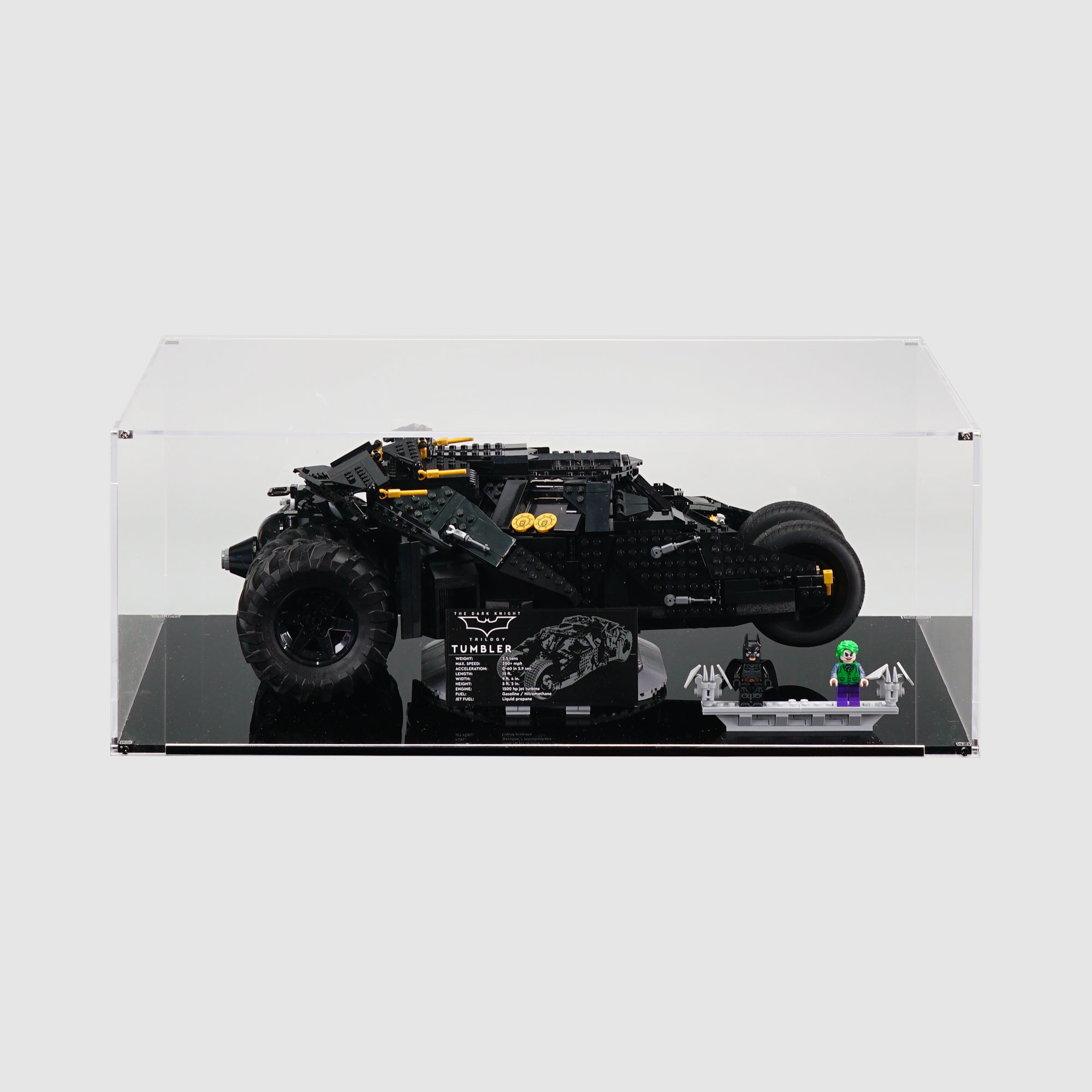 76240 Batmobile™ Tumbler | Acrylic LEGO Display Case | ONBRICK