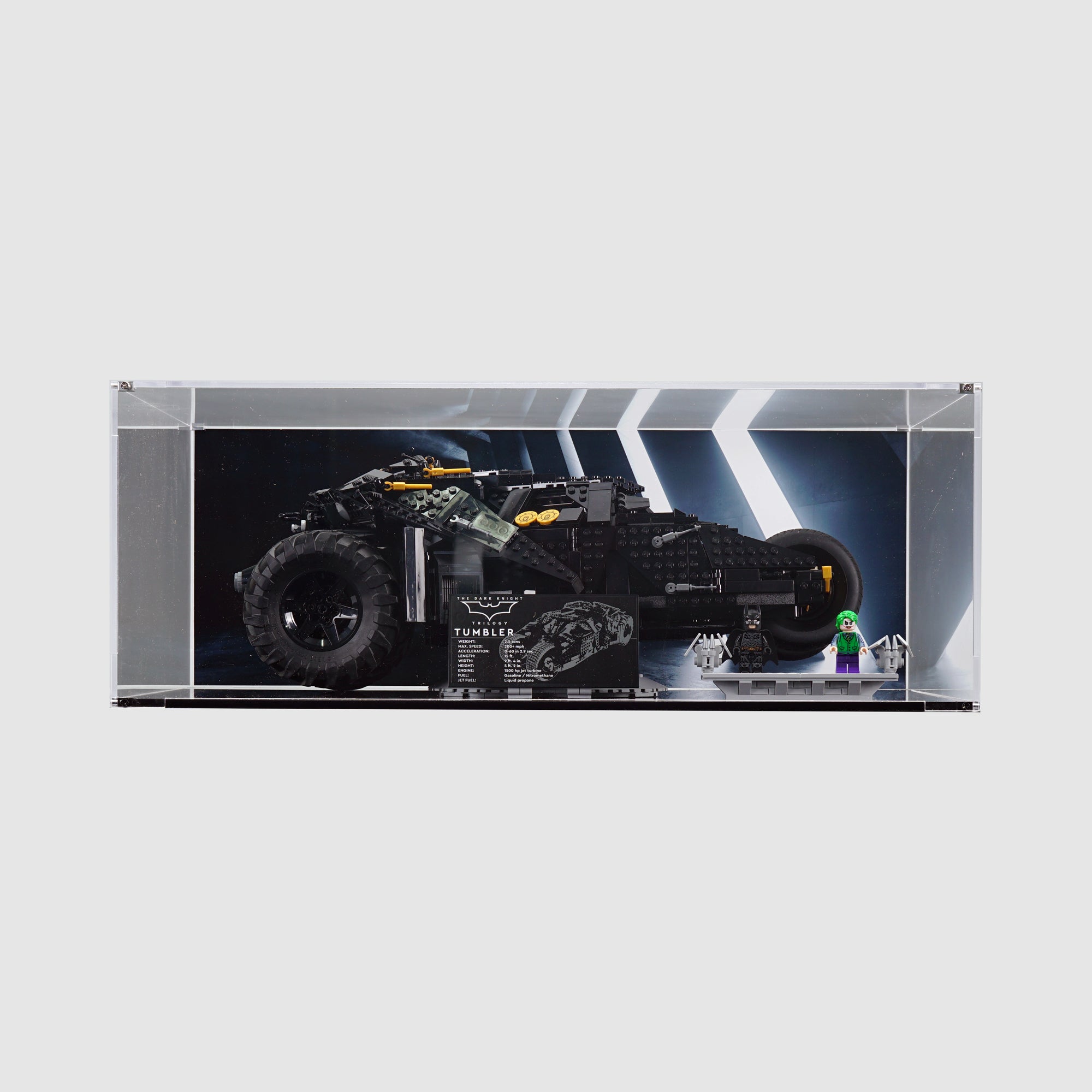 76240 Batmobile™ Tumbler | Acrylic LEGO Display Case | ONBRICK