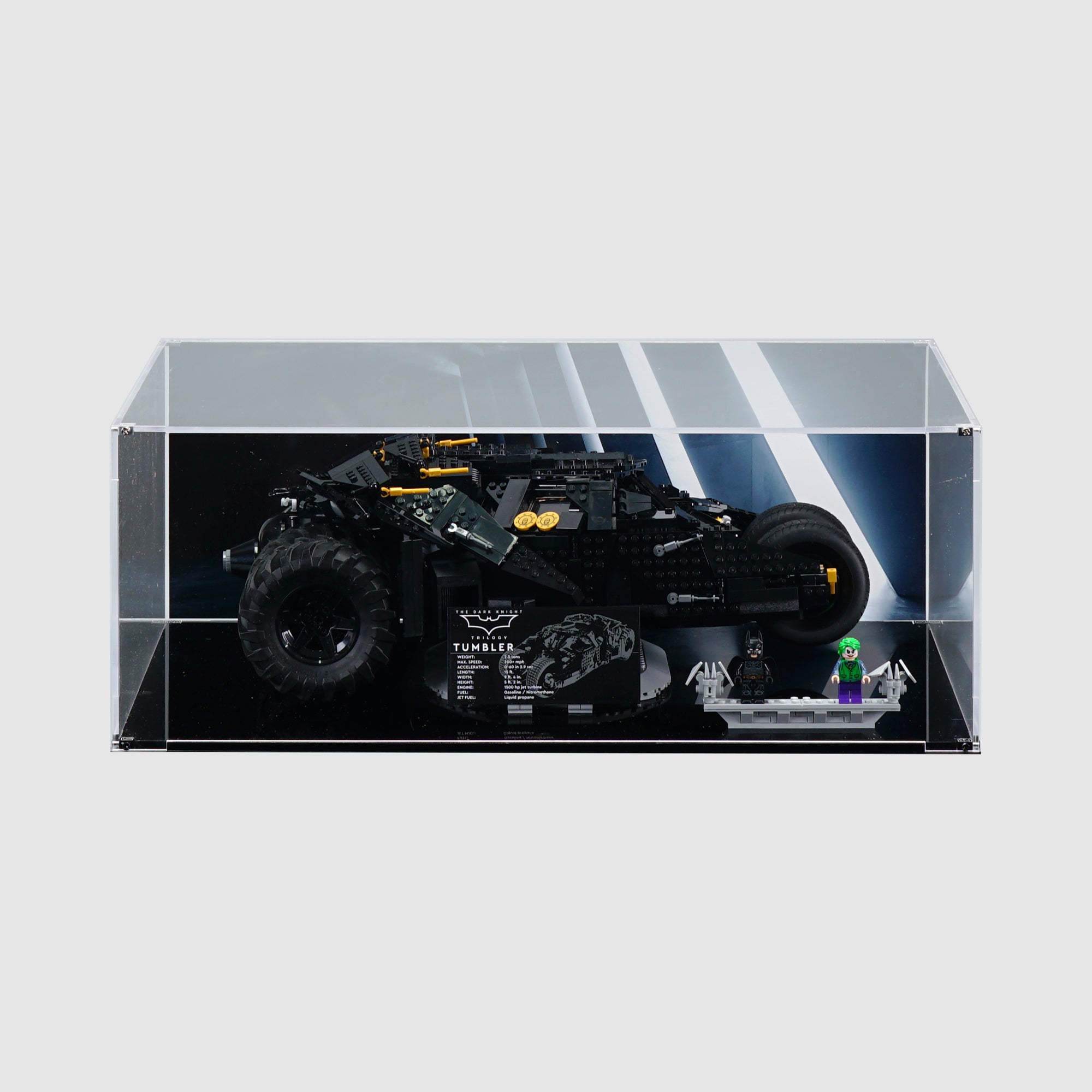 76240 Batmobile™ Tumbler | Acrylic LEGO Display Case | ONBRICK