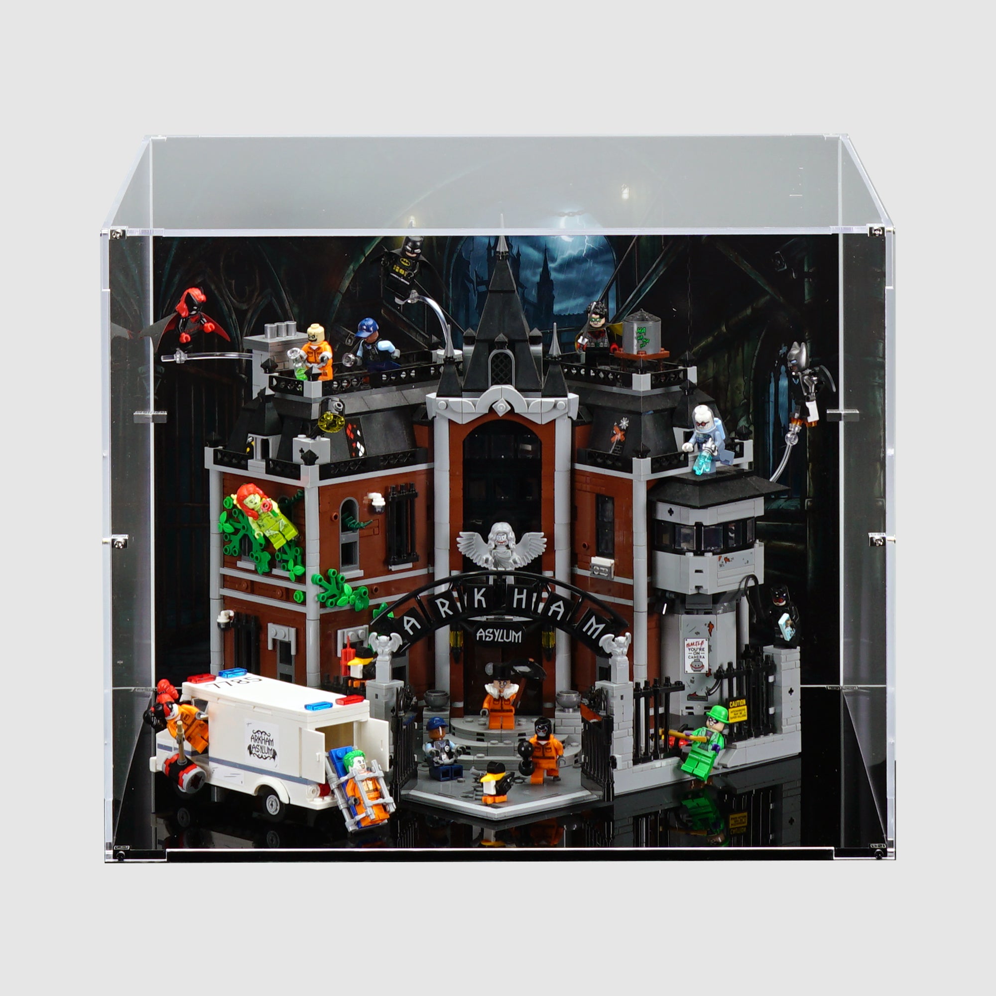 LEGO 76300 Arkham Asylum™ | Acrylic LEGO Display Case | ONBRICK