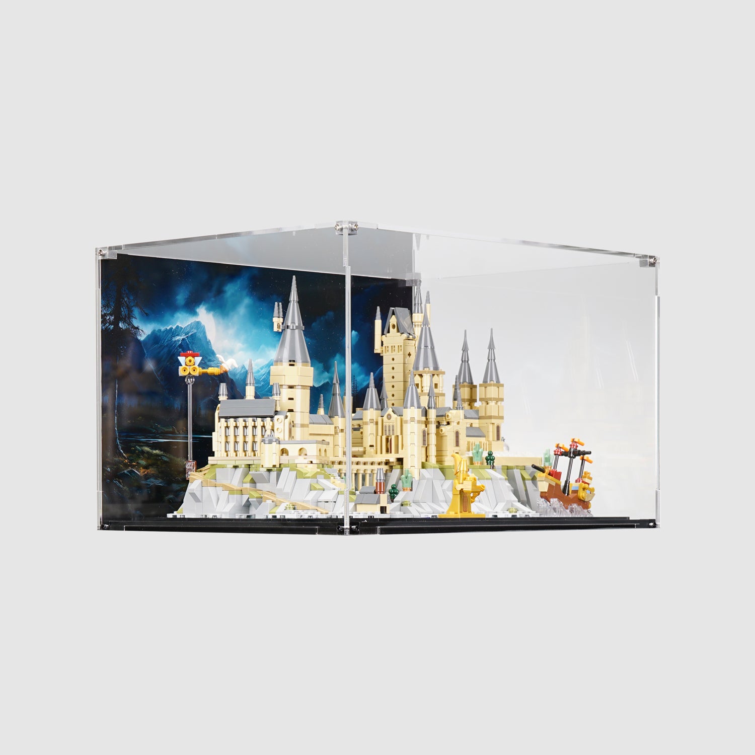 Lego display case hogwarts castle hot sale