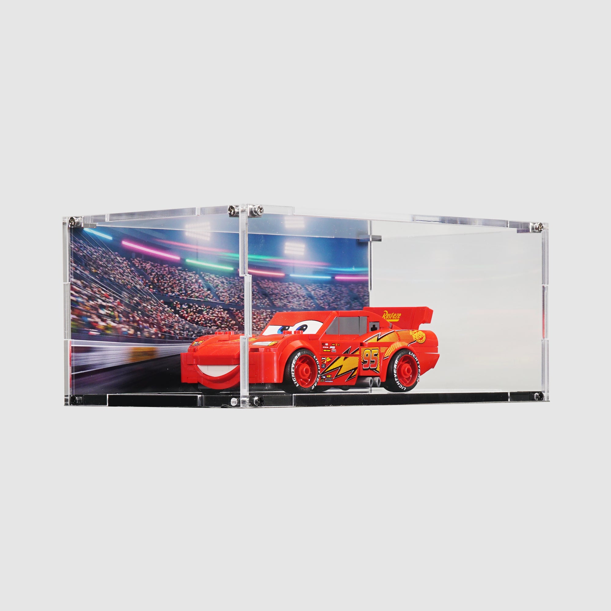 LEGO 77255 Lightning McQueen | Acrylic LEGO Display Case | ONBRICK