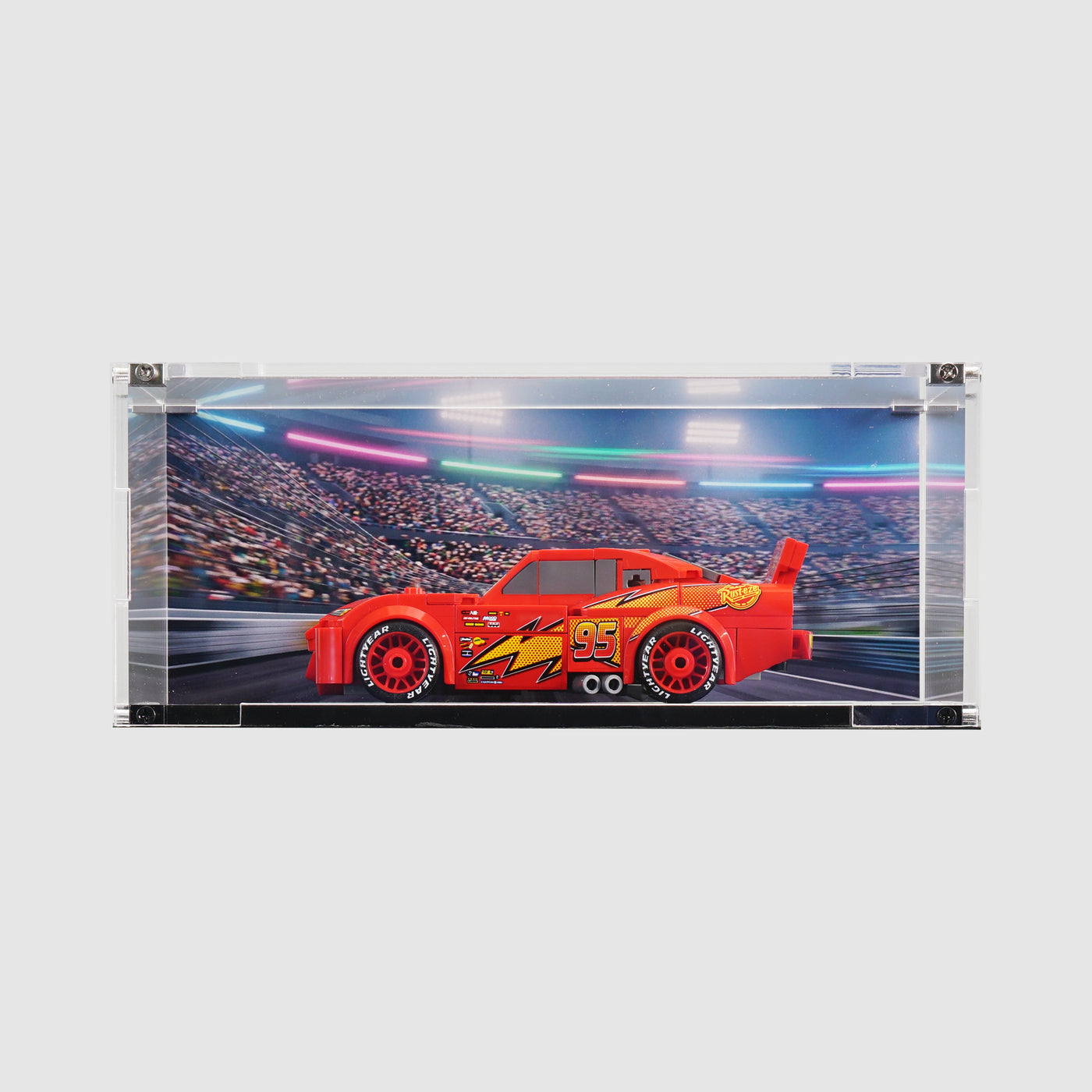 LEGO 77255 Lightning McQueen | Acrylic LEGO Display Case | ONBRICK