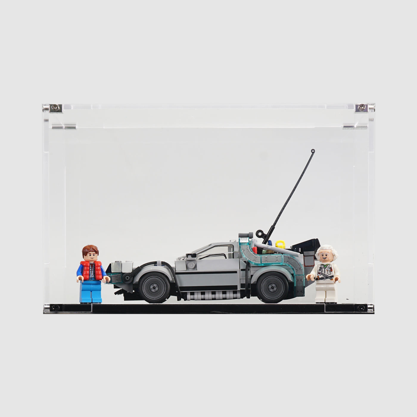 LEGO 77256 Time Machine from Back to the Future | Acrylic LEGO Display Case | ONBRICK