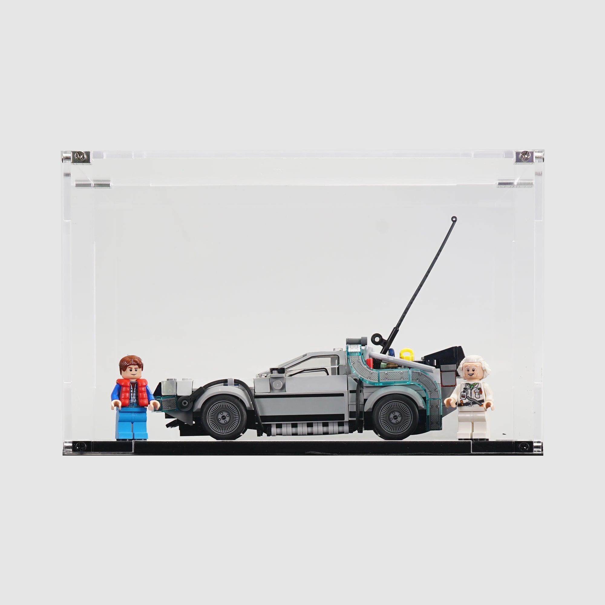 LEGO 77256 Time Machine from Back to the Future | Acrylic LEGO Display Case | ONBRICK