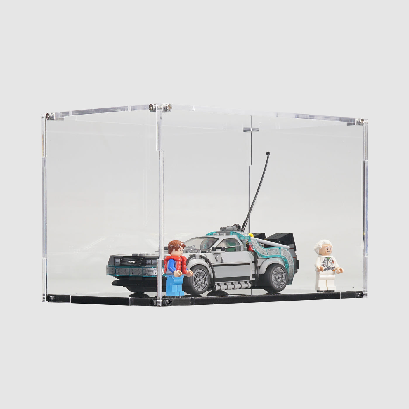 LEGO 77256 Time Machine from Back to the Future | Acrylic LEGO Display Case | ONBRICK