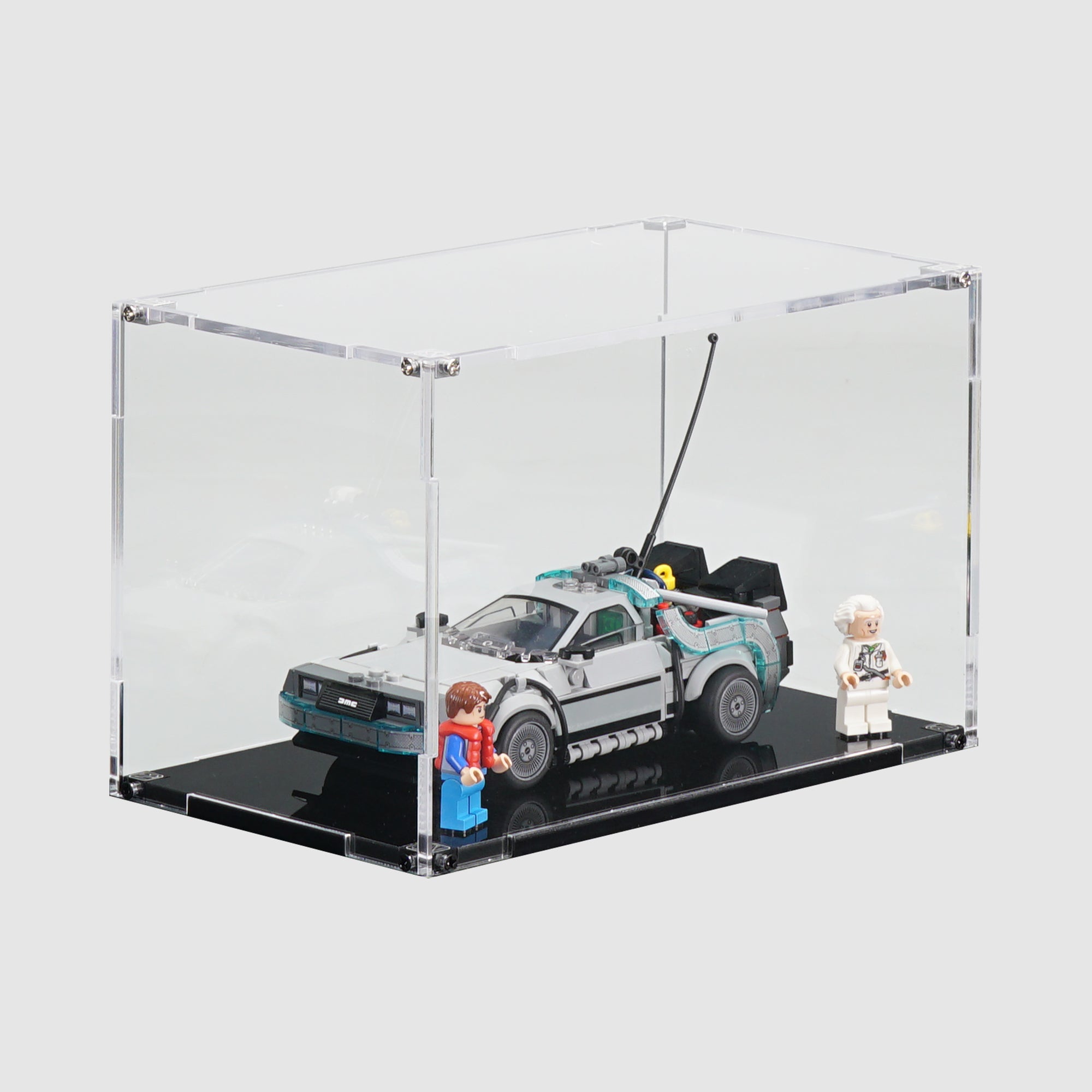 LEGO 77256 Time Machine from Back to the Future | Acrylic LEGO Display Case | ONBRICK