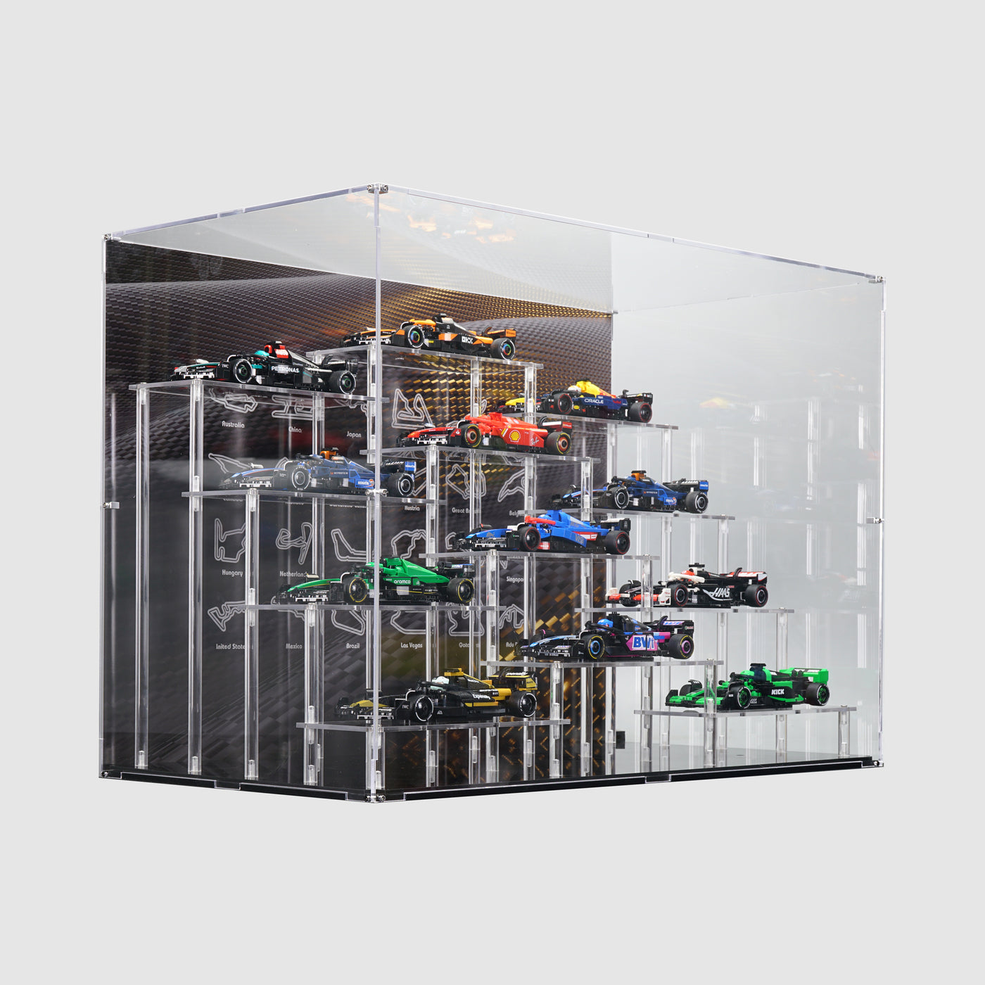 LEGO Speed Champions F1® Race Car Series | Acrylic LEGO Display Case | ONBRICK
