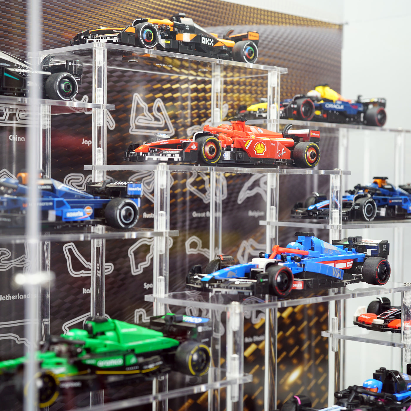 LEGO Speed Champions F1® Race Car Series | Acrylic LEGO Display Case | ONBRICK