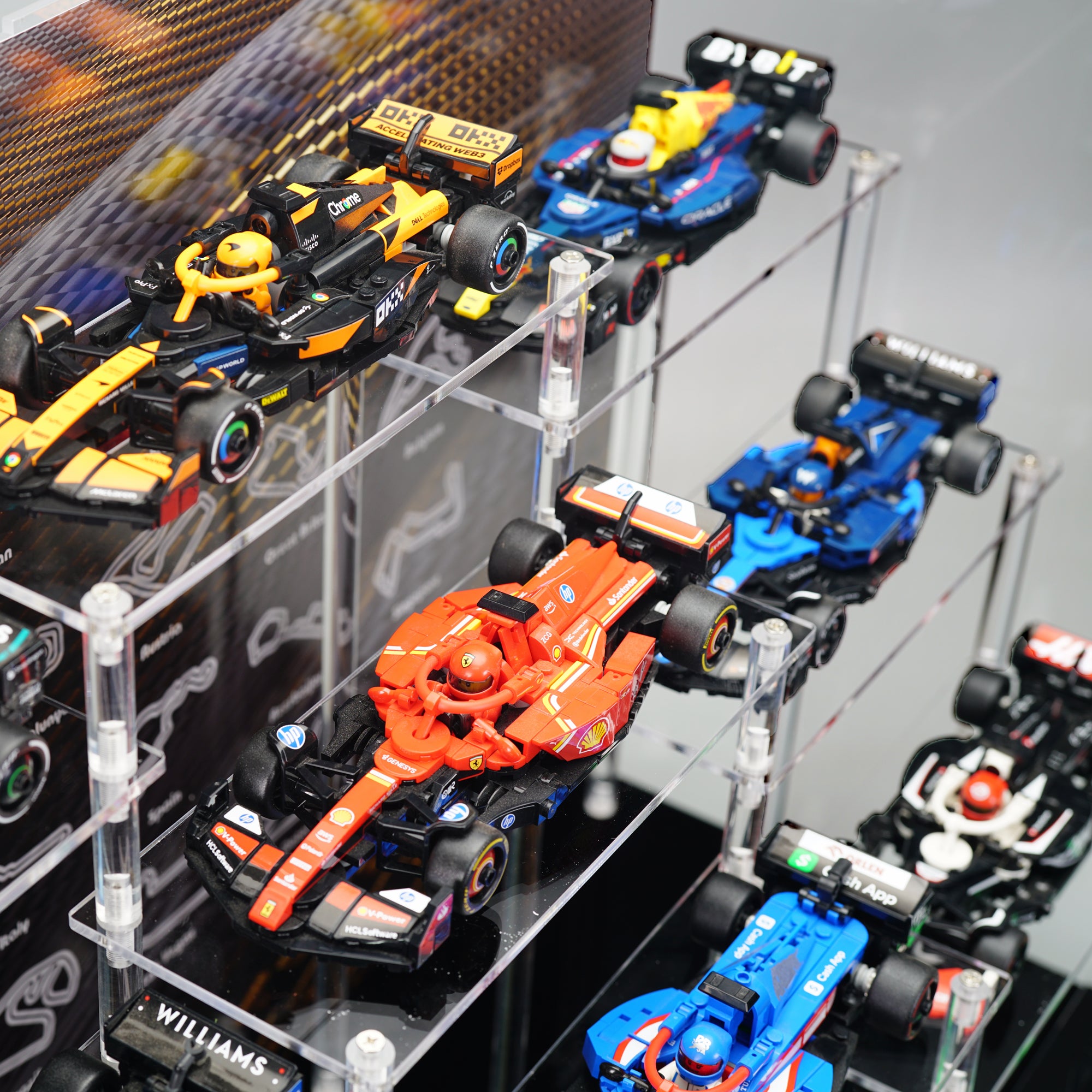 LEGO Speed Champions F1® Race Car Series | Acrylic LEGO Display Case | ONBRICK