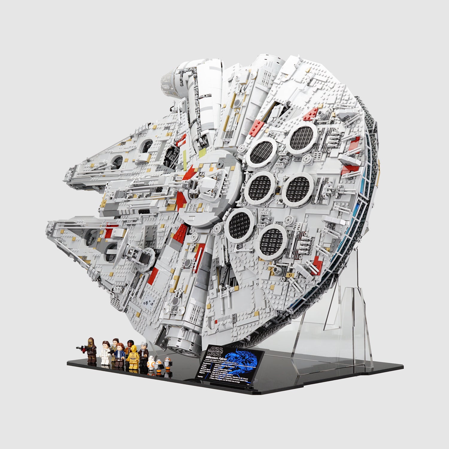 Millennium falcon discount lego display stand