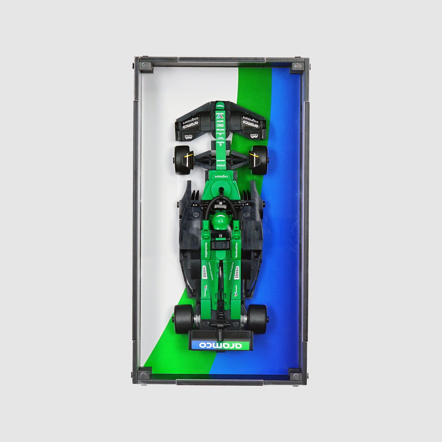 LEGO 77245 Aston Martin Aramco F1® AMR24 Race Car Display Case 0