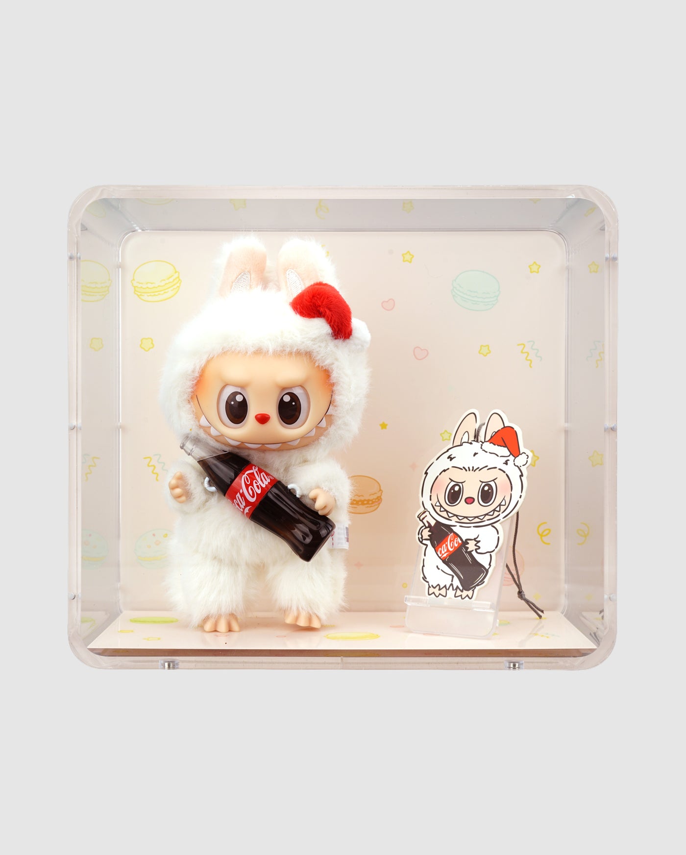 Creative Series - Labubu Display Case - Exciting Macaron