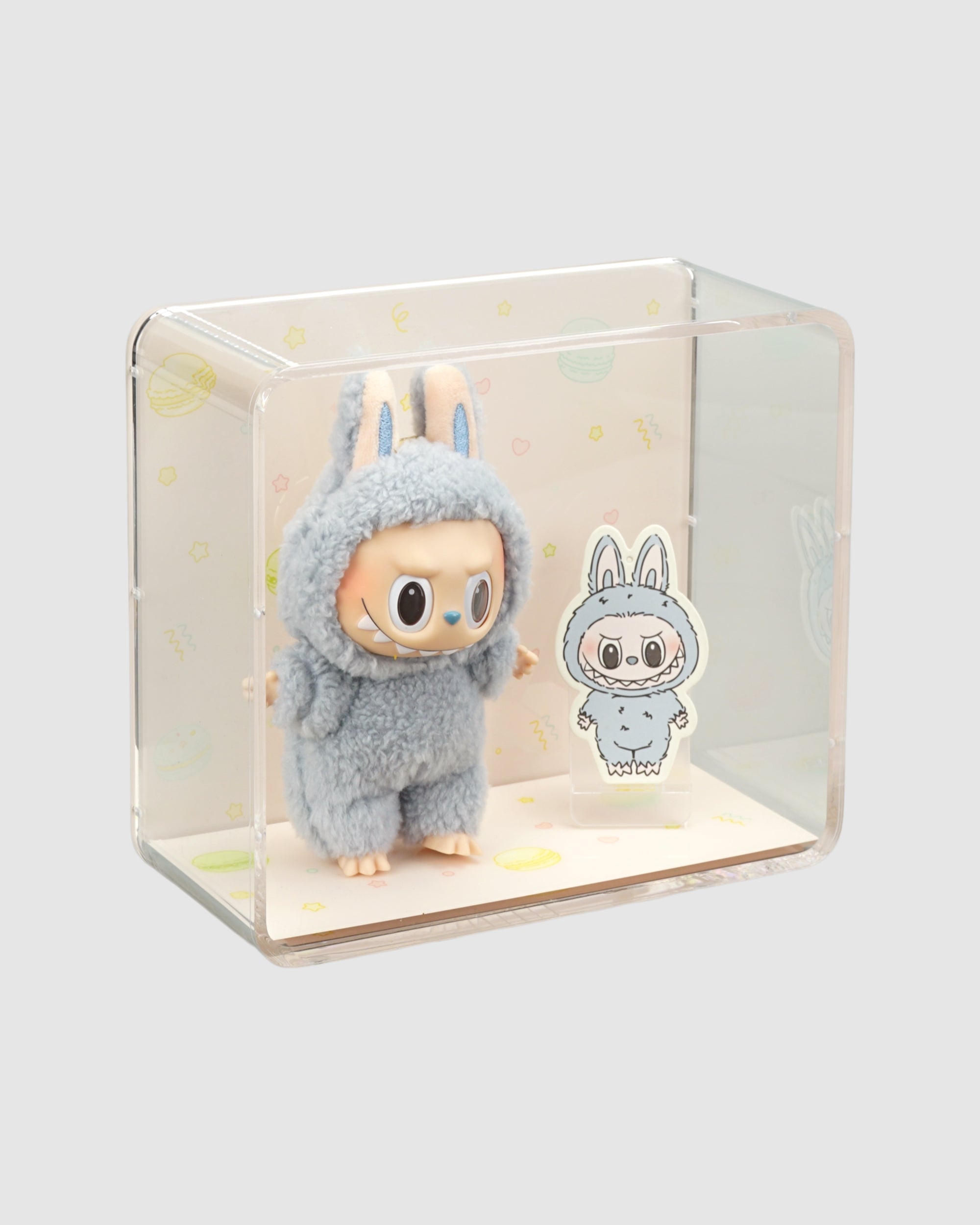 Creative Series - Labubu Display Case - Exciting Macaron