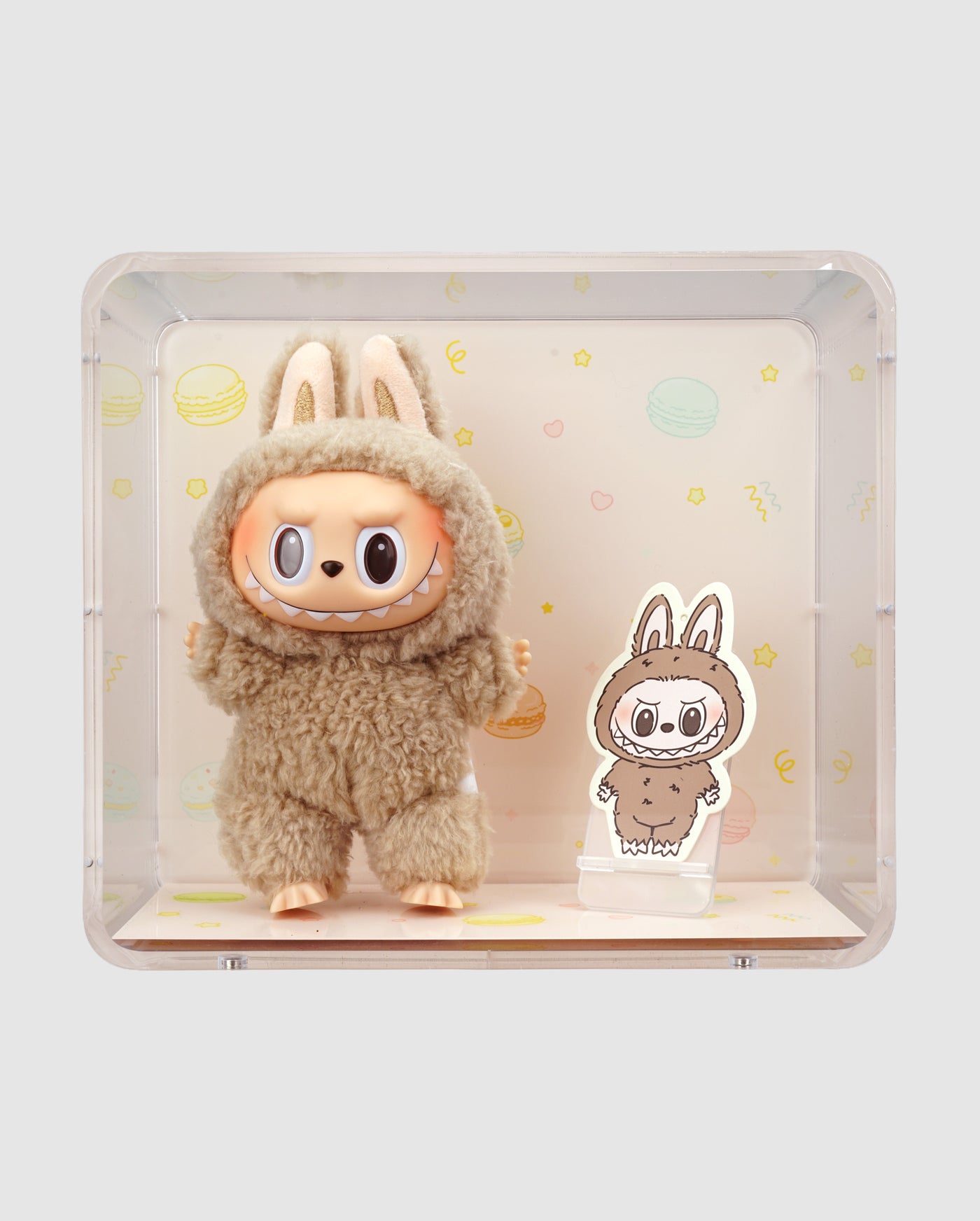 Creative Series - Labubu Display Case - Exciting Macaron