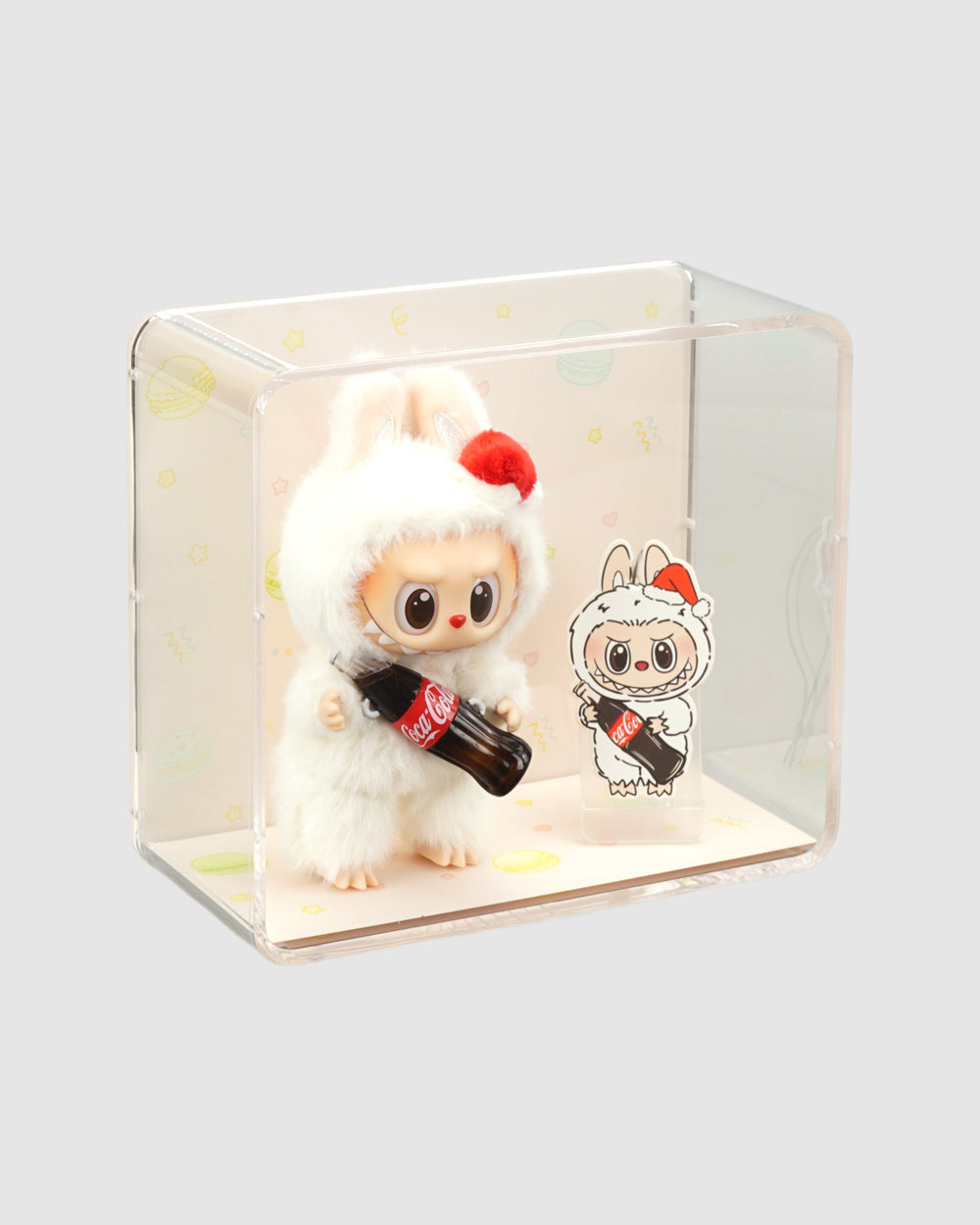 Creative Series - Labubu Display Case - Exciting Macaron · ONBRICK