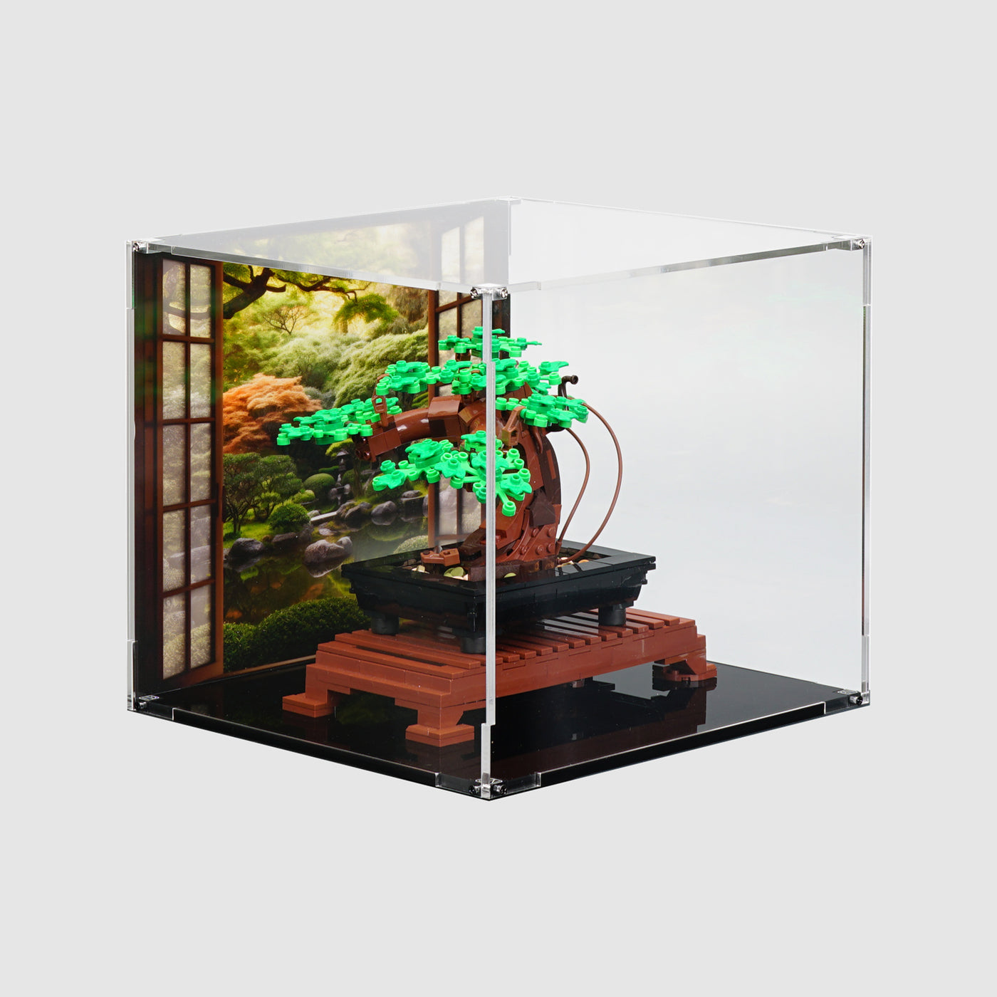 display case for lego bonsai tree ONBRICK Custom Fit Acrylic Display Case for LEGO 10281 Bonsai Tree – Dustproof Display Box · ONBRICK