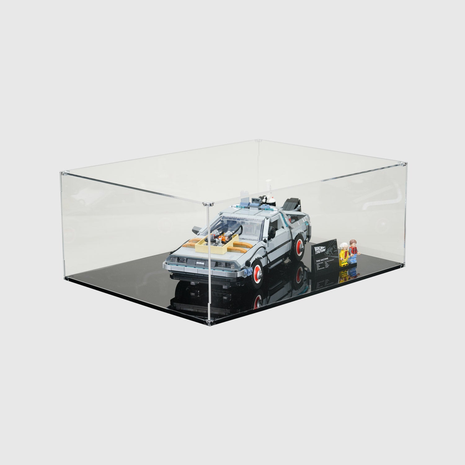 Display Case for LEGO® Back to the Future Time Machine 10300