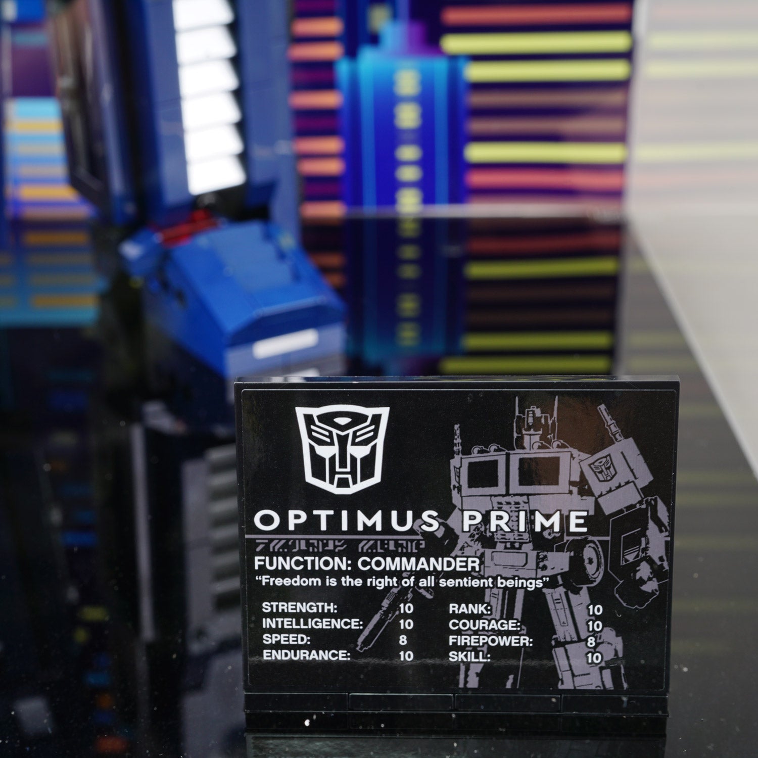 LEGO 10302 Optimus Prime Display Case | ONBRICK