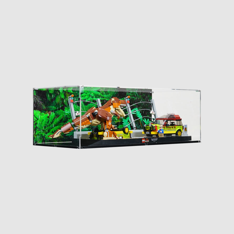 LEGO 76956 T. rex Breakout Display Case | ONBRICK