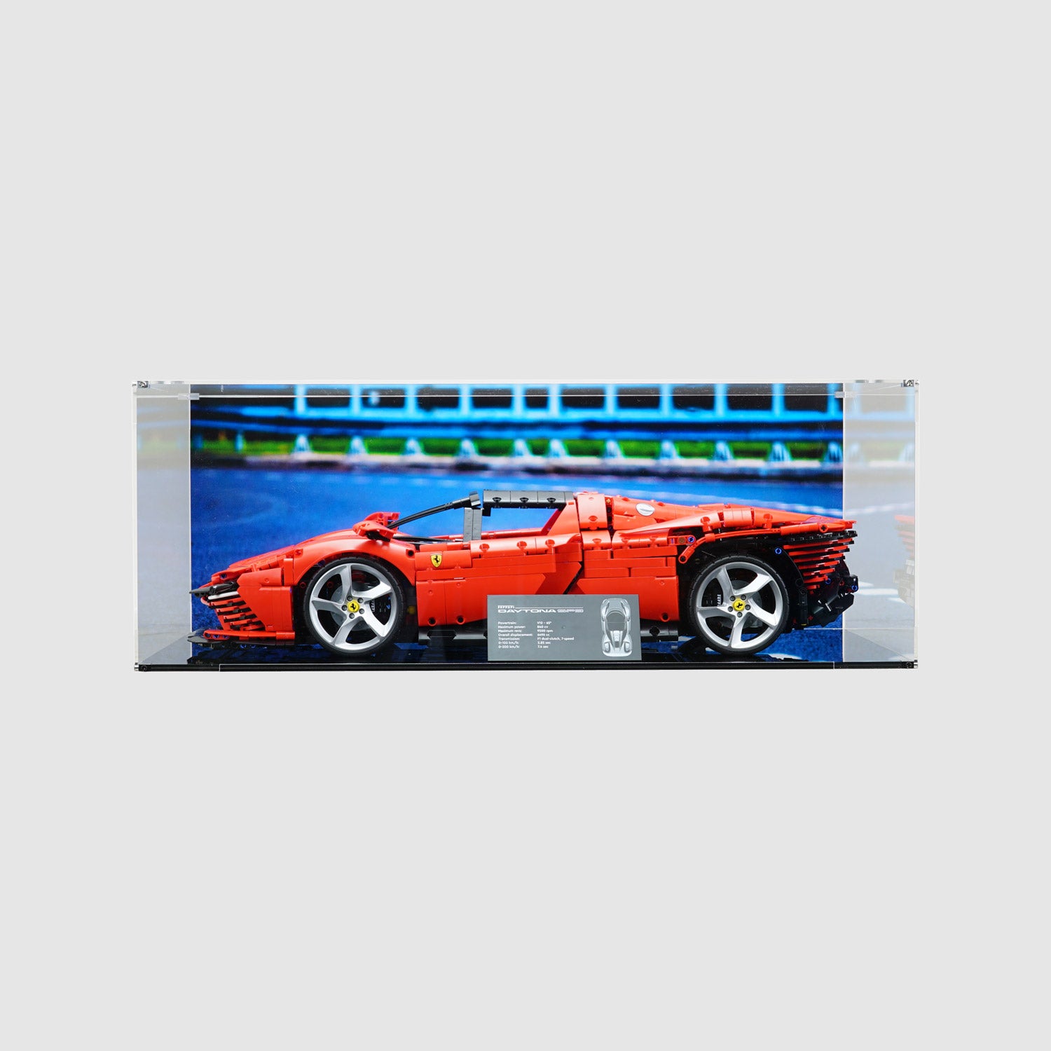 ONBRICK Custom Fit Acrylic Display Case for LEGO 42143 Ferrari