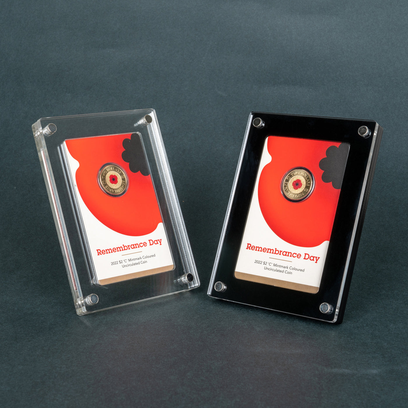 2022 Red Poppy $2 Coin Display Case | ONBRICK