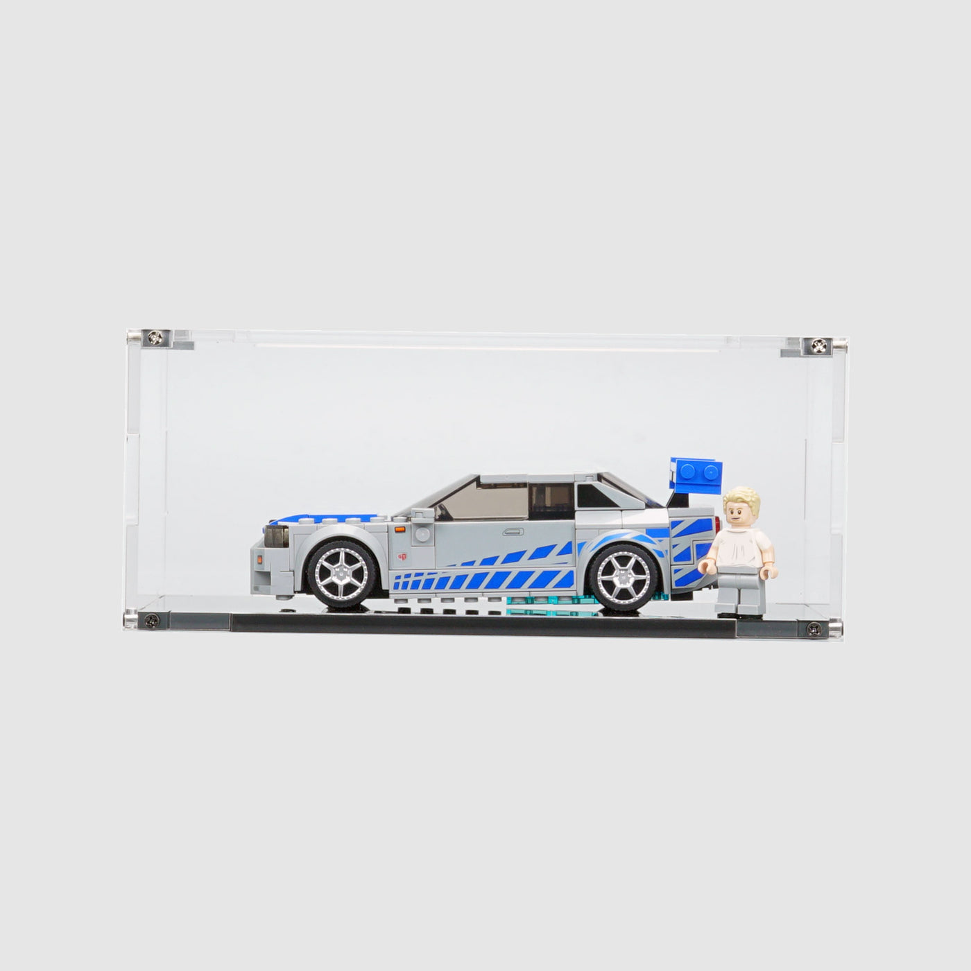 LEGO 76917 2 Fast 2 Furious Nissan Skyline GT-R (R34) Display Case | ONBRICK