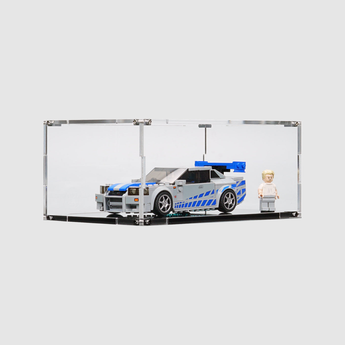 LEGO 76917 2 Fast 2 Furious Nissan Skyline GT-R (R34) Display Case | ONBRICK