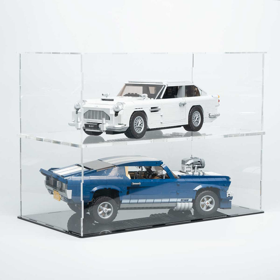 LEGO 10265 Ford Mustang x 10262 James Bond Aston Martin DB5 Display Case | ONBRICK